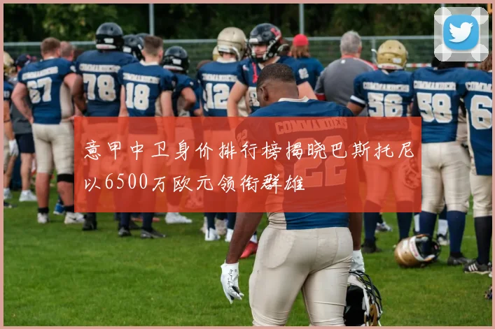 意甲中卫身价排行榜揭晓巴斯托尼以6500万欧元领衔群雄